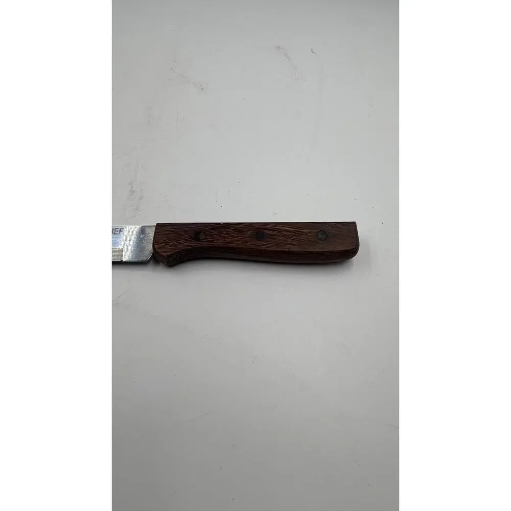 Super-Chef Everbrite S.STEEL carving knife 13''  Japan Wood Handle